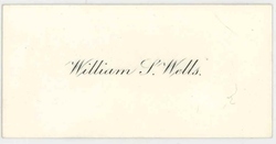 Business card, William S. Wells